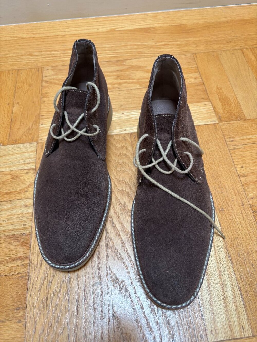 Banana Republic Suede Chukka Boot Philip Chocolte Size 9.5